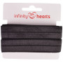 Infinity Hearts elastisches Einfassband 20mm 030 Schwarz - 5m