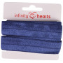 Infinity Hearts elastisches Einfassband 20mm 370 Marineblau - 5m
