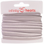 Infinity Hearts Paspelband Stretch 10mm 012 Grau - 5m