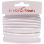 Infinity Hearts Paspelband Stretch 10mm 029 Weiß - 5m
