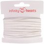 Infinity Hearts Alcantaraband 2mm 01 Weiß - 5m