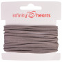 Infinity Hearts Alcantaraband 2mm 03 Grau - 5m