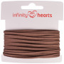 Infinity Hearts Alcantaraband 2mm 05 Medium Braun - 5m