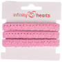 Infinity Hearts Spitze Band Polyester 11mm 09 Rosa - 5m