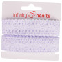 Infinity Hearts Spitzenband Polyester 25mm 01 Weiß - 5m