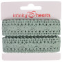 Infinity Hearts Spitzenband Polyester 25mm 06 Grau - 5m