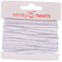 Infinity Hearts Anorakschnur Polyester 3mm 01 Weiß - 5m