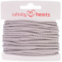 Infinity Hearts Anorakschnur Polyester 3mm 02 Grau - 5m