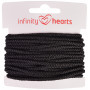 Infinity Hearts Anorakschnur Polyester 3mm 10 Schwarz - 5m