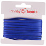 Infinity Hearts Satinband beidseitig 3mm 329 Marineblau - 5m