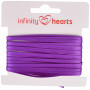 Infinity Hearts Satinband beidseitig 3mm 465 Lila - 5m