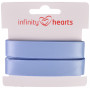 Infinity Hearts Satinband beidseitig 15mm 333 Hellblau - 5m
