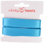 Infinity Hearts Satinband beidseitig 15mm 325 Türkis- 5m
