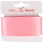 Infinity Hearts Satinband beidseitig 38mm 150 Pink - 5m