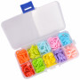 Infinity Hearts Stitch Markers in Plastikbox Ass. Farben 22mm - 50 Stück