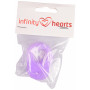 Infinity Hearts Schnullerclip/Schnulleradapter Lavendel 5x3cm - 5 Stk