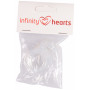Infinity Hearts Schnullerketten-Adapter Transparent 5x3cm - 5 Stück