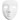 Vollmaske Gesicht, Weiß, H 17,5 cm, B 14 cm, 12 Stk/ 1 Pck