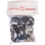 Infinity Hearts Sicherheitsaugen/Amigurumi-Ösen Schwarz 35mm - 5 Sets