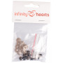 Infinity Hearts Sicherheitsaugen/Amigurumi-Ösen Gold 8mm - 5 Sets