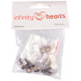 Infinity Hearts Sicherheitsaugen/Amigurumi-Ösen Gold 10mm - 5 Sets