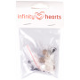 Infinity Hearts Sicherheitsaugen/Amigurumi-Ösen Klar 10mm - 5 Sets