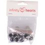 Infinity Hearts Sicherheitsaugen/Amigurumi-Ösen Klar 18mm - 5 Sets