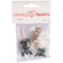 Infinity Hearts Sicherheitsaugen/Amigurumi-Ösen Grün 12mm - 5 Sets