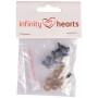 Infinity Hearts Sicherheitsaugen/Amigurumi-Ösen Blau 8mm - 5 Sets