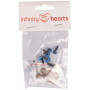 Infinity Hearts Sicherheitsaugen/Amigurumi-Ösen Blau 10mm - 5 Sets