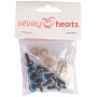 Infinity Hearts Sicherheitsaugen/Amigurumi-Ösen Blau 12mm - 5 Sets
