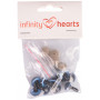 Infinity Hearts Sicherheitsaugen/Amigurumi-Ösen Blau 14mm - 5 Sets