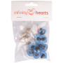Infinity Hearts Sicherheitsaugen / Amigurumi Augen Blau 20mm - 5 Sets