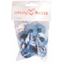 Infinity Hearts Sicherheitsaugen / Amigurumi Augen Blau 30mm - 5 Sets