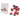  Infinity Hearts Sicherheitsaugen / Amigurumi Augen Rot 30mm - 5 Sets - 2. Wahl