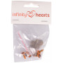 Infinity Hearts Sicherheitsaugen/Amigurumi-Ösen Orange 8mm - 5 Sets