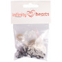 Infinity Hearts Sicherheitsaugen/Amigurumi-Ösen Braun 12mm - 5 Sets