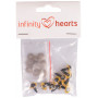 Infinity Hearts Sicherheitsaugen/Amigurumi-Ösen Gelb 10mm - 5 Sets
