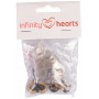 Infinity Hearts Sicherheitsaugen/Amigurumi-Ösen Gelb 15mm - 5 Sets