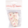 Infinity Hearts Stoffbänder/Etiketten Bänder Nähen Motive ass. Farben 15mm - 3 Meter