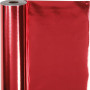 Geschenkpapier, Rot, B 50 cm, 65 g, 100 m/ 1 Rolle