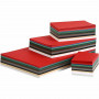 Weihnachts-Karton, Sortierte Farben, A3,A4,A5,A6, 180 g, 1500 Bl. sort./ 1 Pck