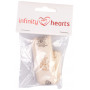 Infinity Hearts Stoff Bänder/Etiketten Bänder Schmetterlingsmotive 20mm - 3 Meter