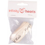 Infinity Hearts Stoffband Handmade 25mm - 3 Meter