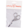 Infinity Hearts Stickschere Storch Silber 9,3cm - 1 Stück
