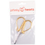 Infinity Hearts Stickereischere Gold 10cm - 1 Stück