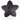 Infinity Hearts Hosenträgerclips Silikon Stern Schwarz 5x5cm - 1 Stk