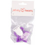 Infinity Hearts Seleclips Silikon Stern lila 5x5cm - 1 Stück