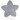 Infinity Hearts Hosenträgerclips Silikon Stern Grau 5x5cm - 1 Stk
