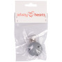 Infinity Hearts Seleclips Silikon Rund Grau 3.5x3.5cm - 1 Stück